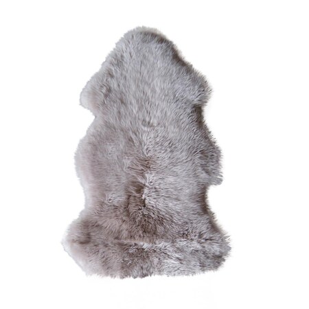 Palacedesigns 2 x 3 ft. New Zealand Single Sheepskin Taupe PA2627359